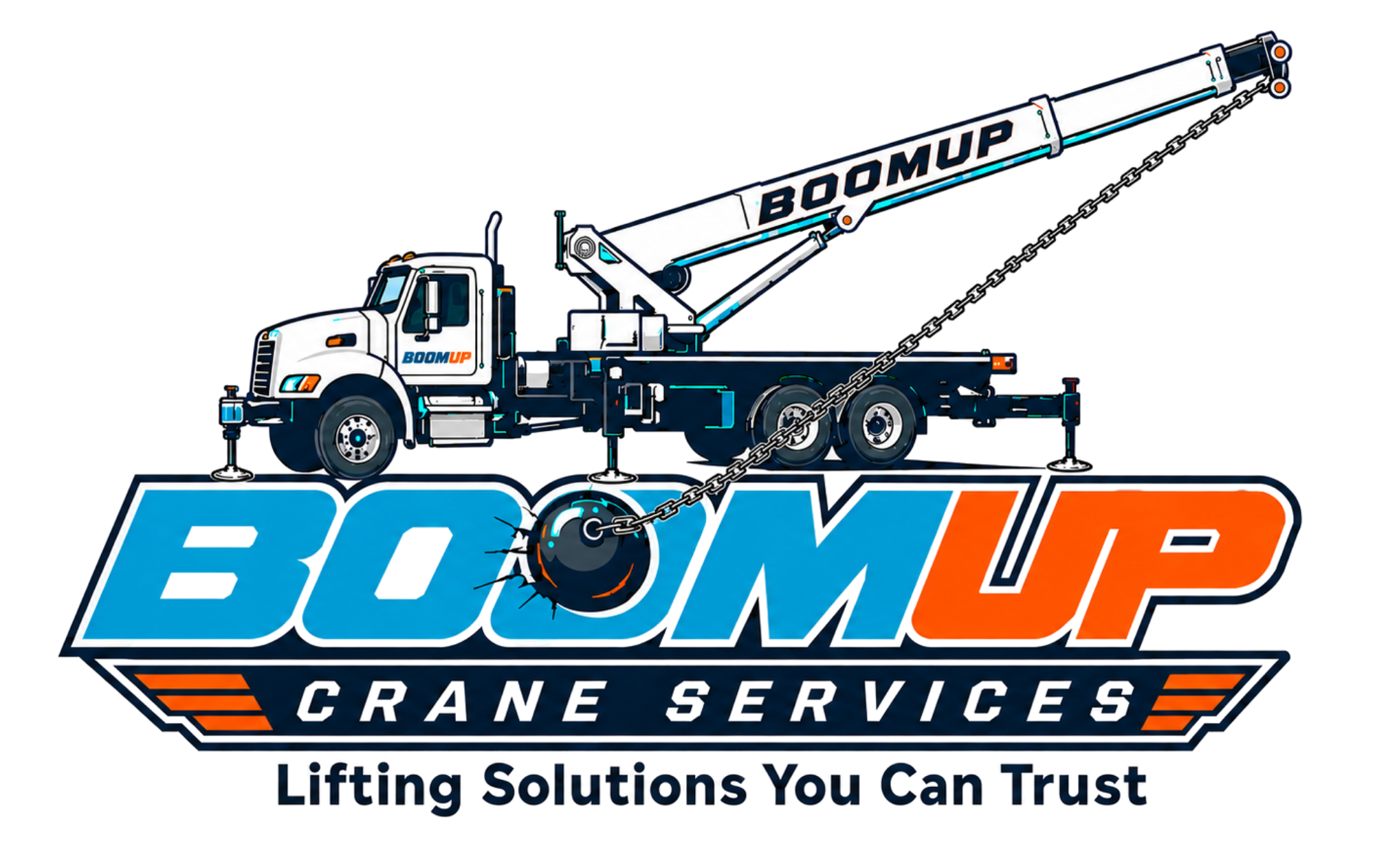 BoomUp Crane Logo